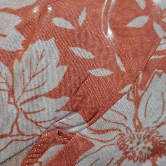 Free People Ashley Coral & White Floral Halter Dress Size 2 Spring Boho Maxi - Picture 16 of 16